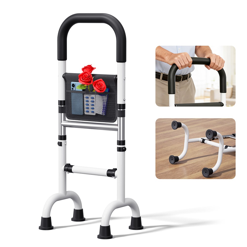 노인 보행기 높이 조절 가능 침대소파화장실욕실용 서서 사용 보조 안전 바 노인용 다기능 보행기, 1개 35,000원