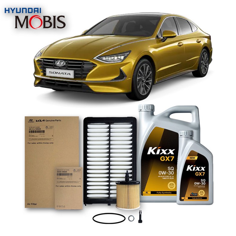 쏘나타 DN8 1.6 터보 가솔린 (19년식 이후) 킥스합성유+순정필터세트 0W30, 1개 79,890원
