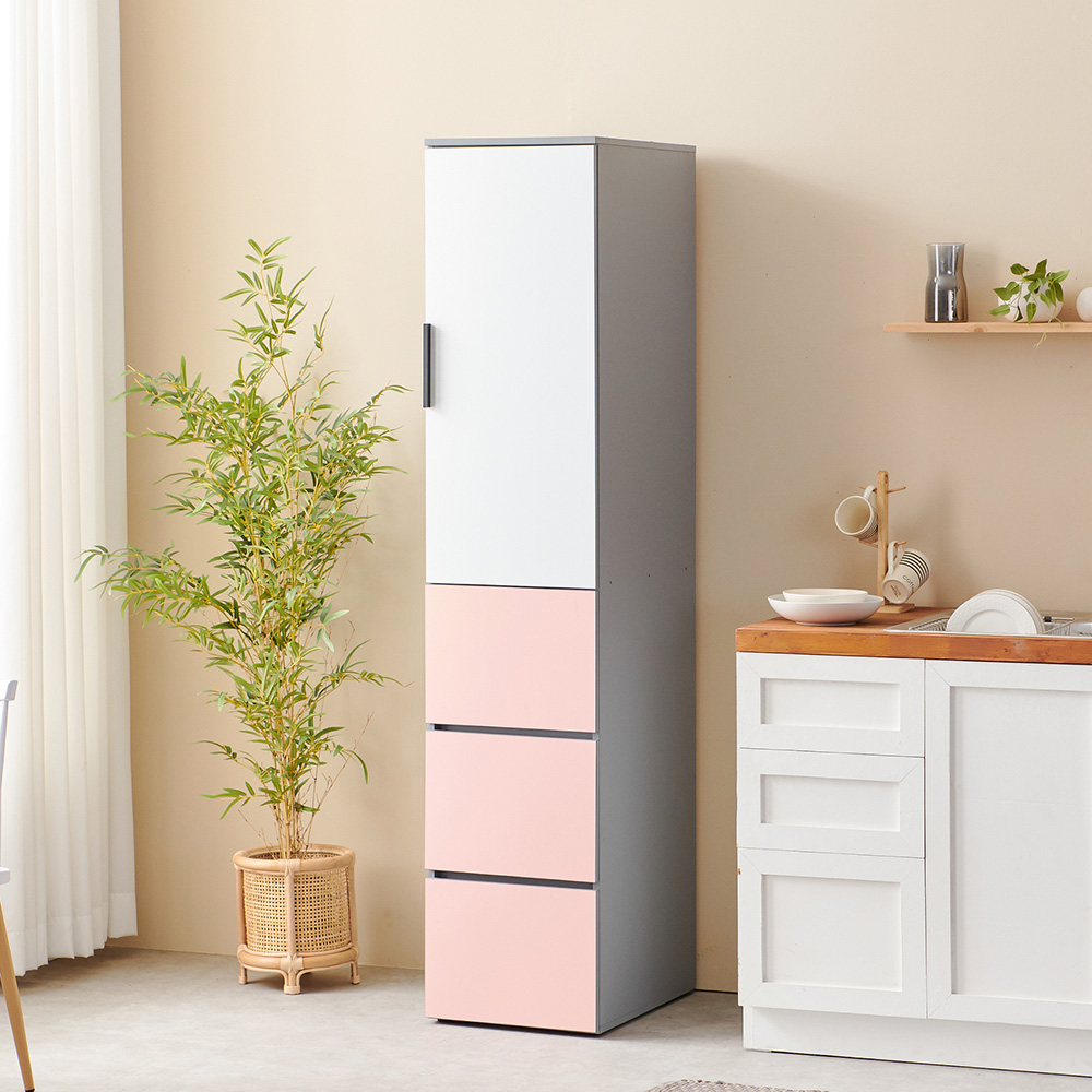 마마룸 냉장고형 광폭 400 팬트리장 틈새 다용도 수납장 고객직접설치 158,000원