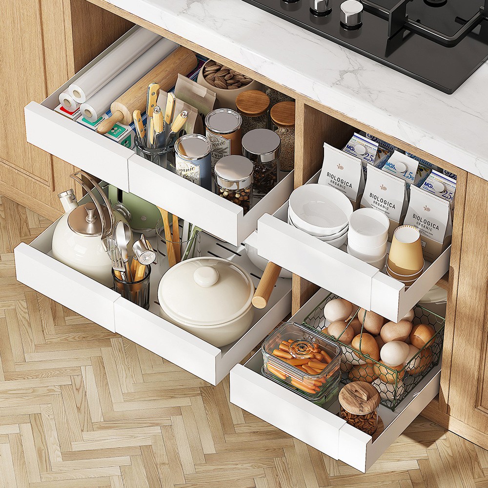 오틀리 넓이 확장형 슬라이딩 주방선반 싱크대 하부장 양념통 선반 39,900원