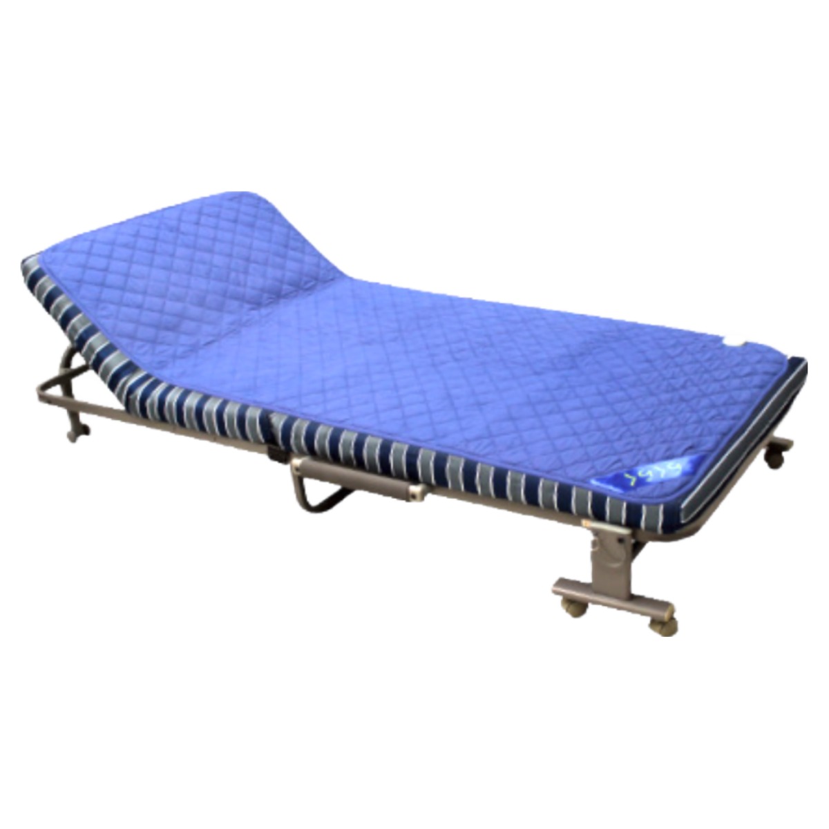 라꾸라꾸 접이식침대 라꾸라꾸침대 라꾸라꾸4 온열싱글(CBK_004S+온열패드) 등받이각도조절 라꾸라꾸 1인용 접이식침대 간이침대 경비실침대, 스트라이프(블루*화이트*그레이) 215,000원