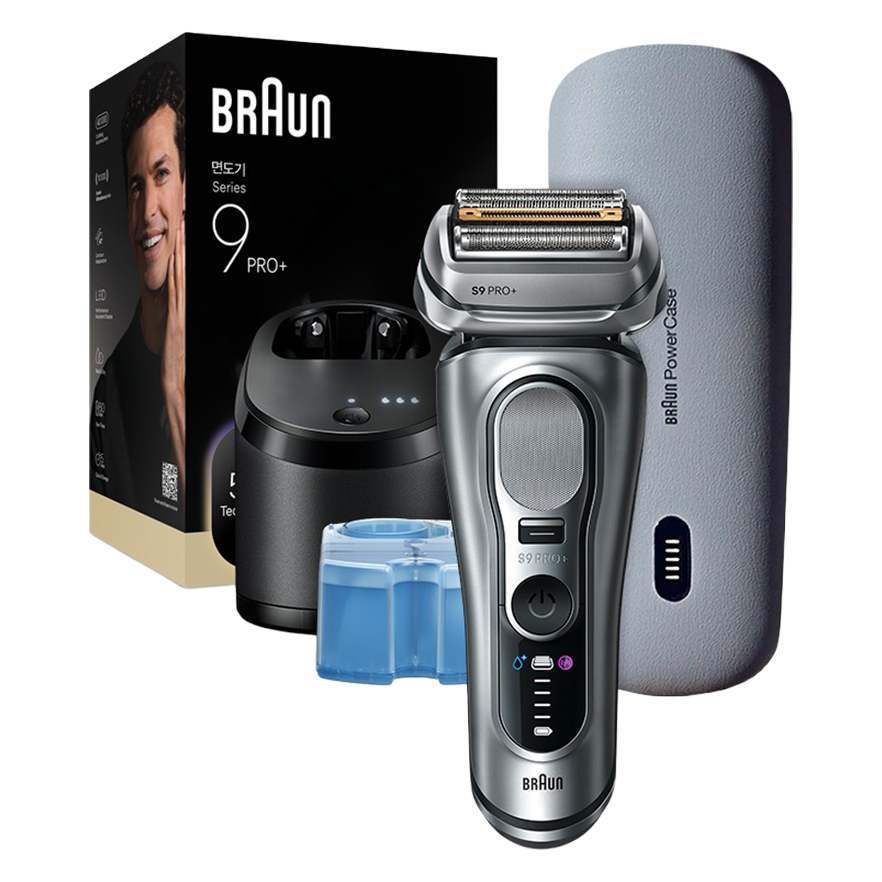 BRAUN 시리즈 9 PRO+ 울트라 씬 전기면도기 + 파워 케이스 449,000원