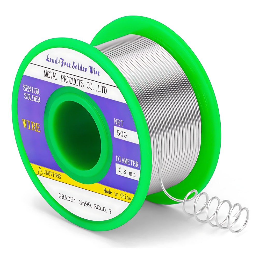납땜용 실납 와이어 친환경 무연납 Sn99.3 Cu0.7, 1개, 50g 0.8mm 11,600원