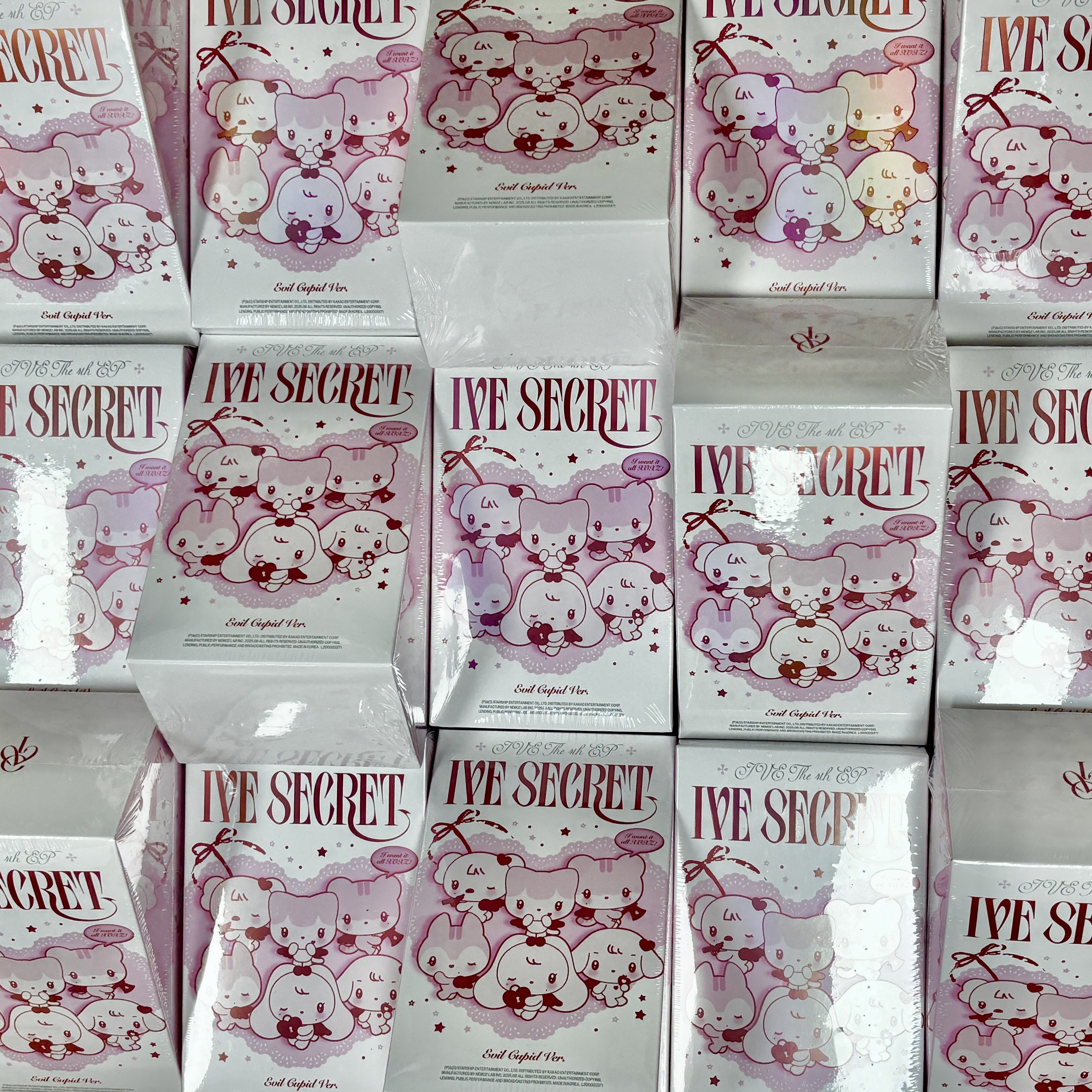 아이브 앨범 SECRET 4집 IVE 이블 큐피드 한정반 한정판 미니브 키링 인형 버전 랜덤 발송 29,000원