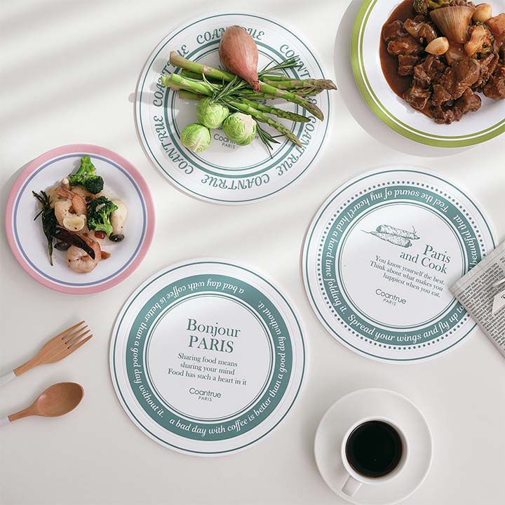 꼬앙뜨로 레터링 실리콘 국내산 테이블 다용도 인덕션 보호 매트 1+1 29,900원