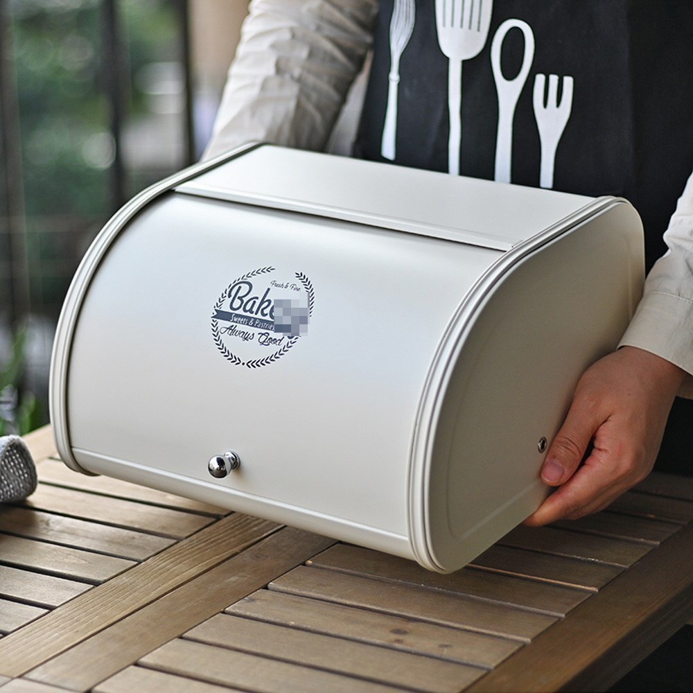 빈티지 브레드박스 영양제보관함 브레드함 영양제정리함 빵박스 빵보관함 철제 케이스 민트그린 블랙 (6 ) 연한핑크 1개 17,320원