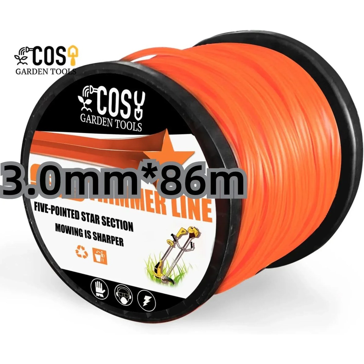 2.4mm 브러시 커터 날카로운 로프 잔디 깎는 기계 펜타그램 나일론 예초기 트리머 라인 스트링 롤 정원용 16,800원