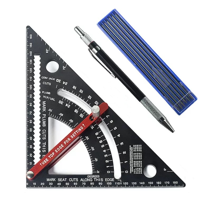 공구PXJ 다용도 알루미늄 합금 삼각자 홀더펜 세트, 1세트 26,500원