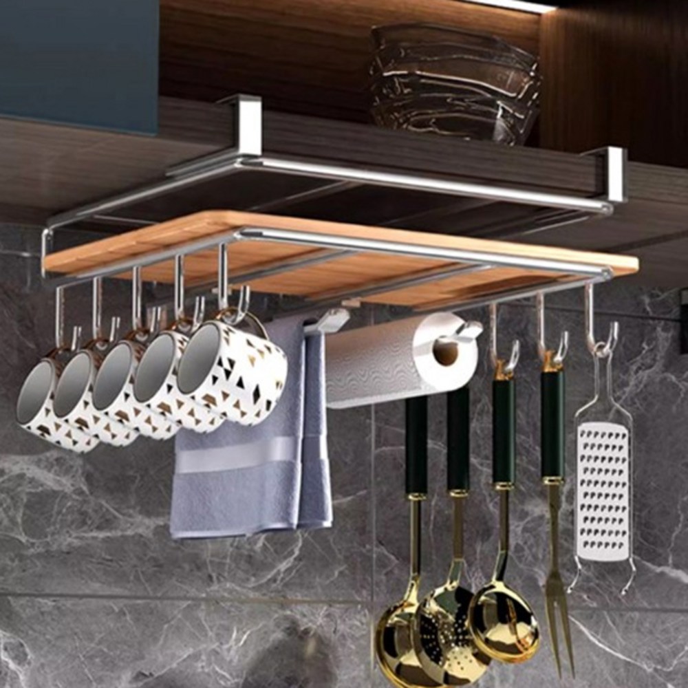 청년리빙 스텐 도마 걸이 거치대 1단 후크, 1개 22,200원