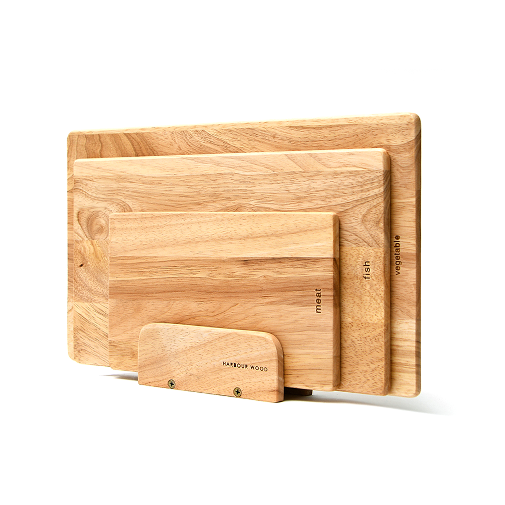 아이코닉하우스 하버 원목 도마 세트, 1세트, 홀더 + 대 + 중 + 소 14,900원