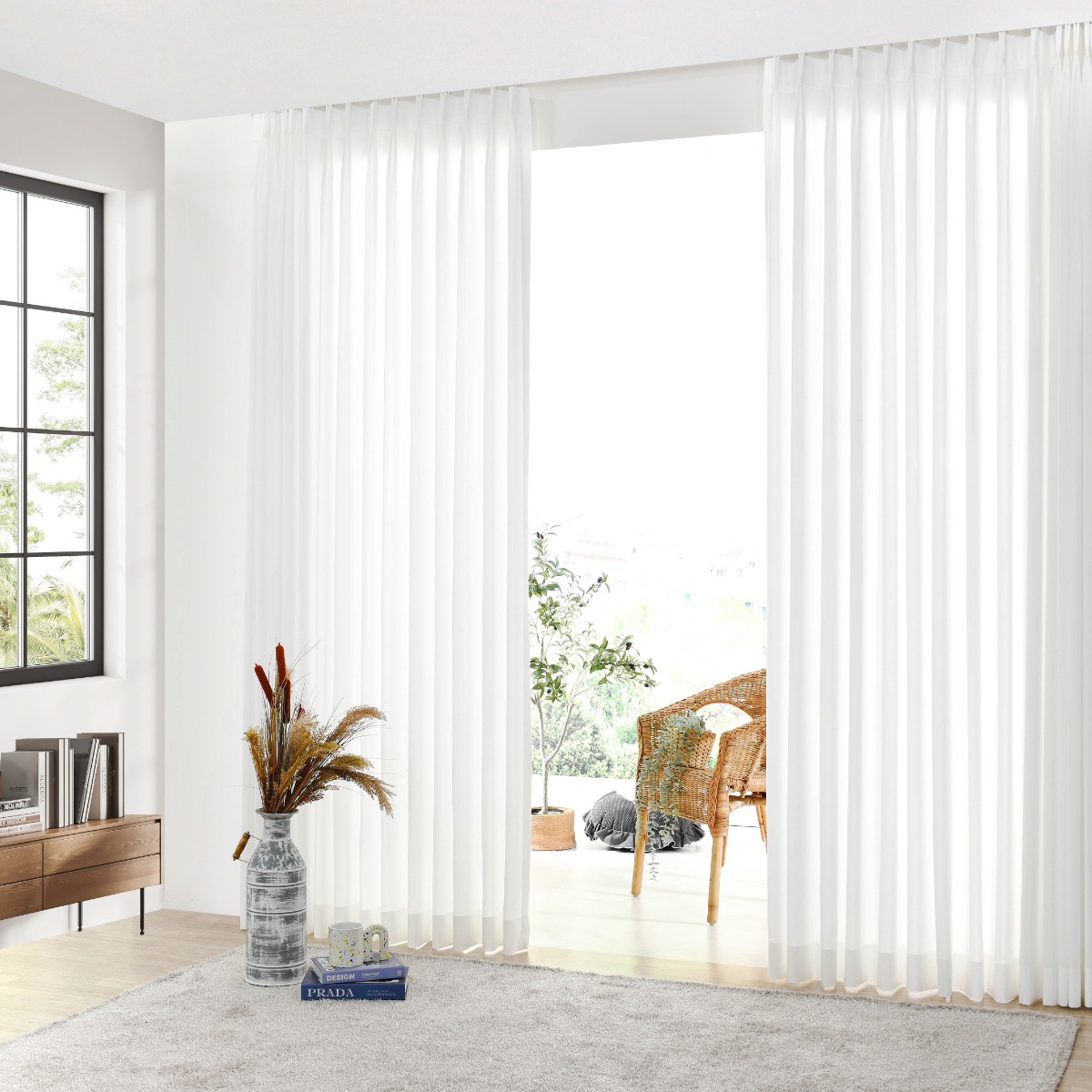 아로아 국내제작 방수 도톰차르르 2배나비주름 사생활보호 비침없는 쉬폰커튼 속커튼 199,000원