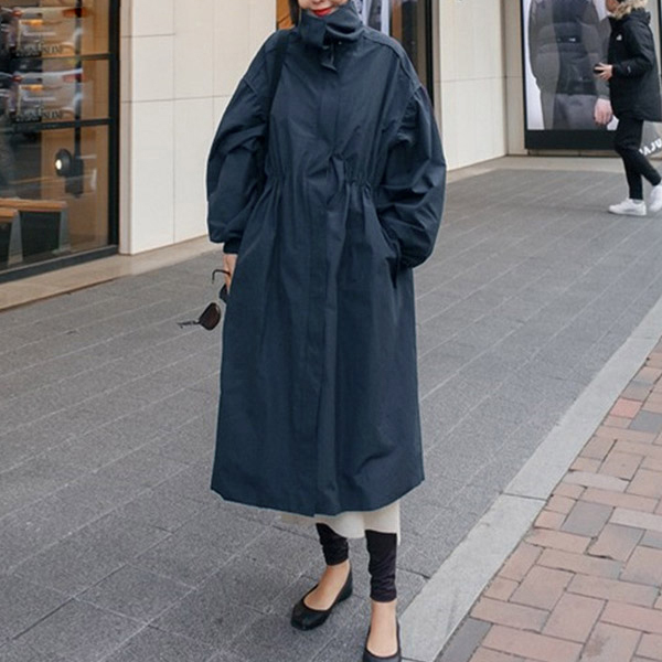 퀸앤조이 간절기 시크한 롱롱 야상 87,800원