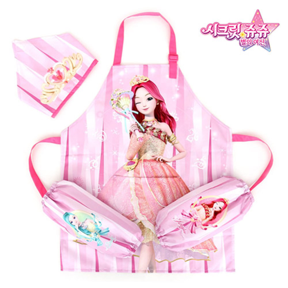 시크릿쥬쥬 별의여신 앞치마 토시 두건 3종세트 11,500원