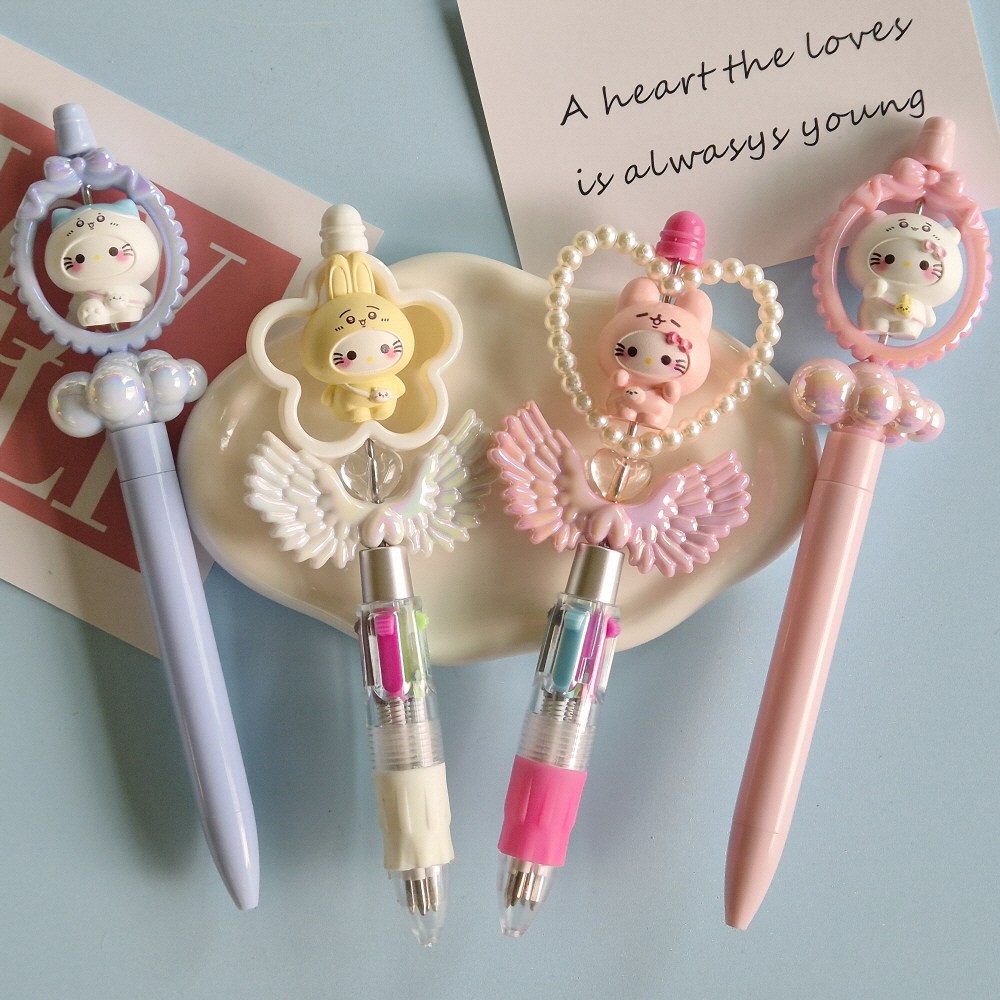 먼작귀 볼펜 꾸미기 DIY 동대문 볼꾸 재료, 4개, 귀여운펜세트 19,800원