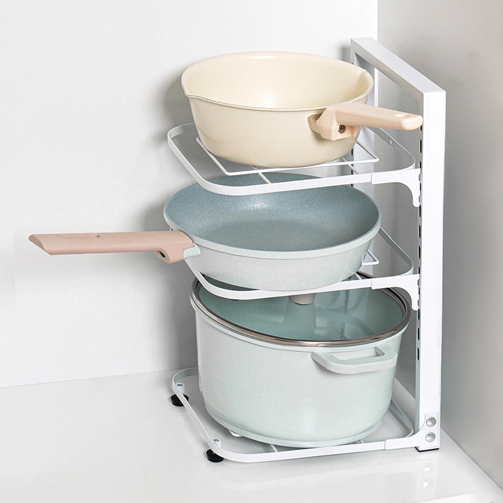 르메이드 높이조절 다용도 냄비 후라이팬 정리대 230 x 270 x 430 mm 14,900원