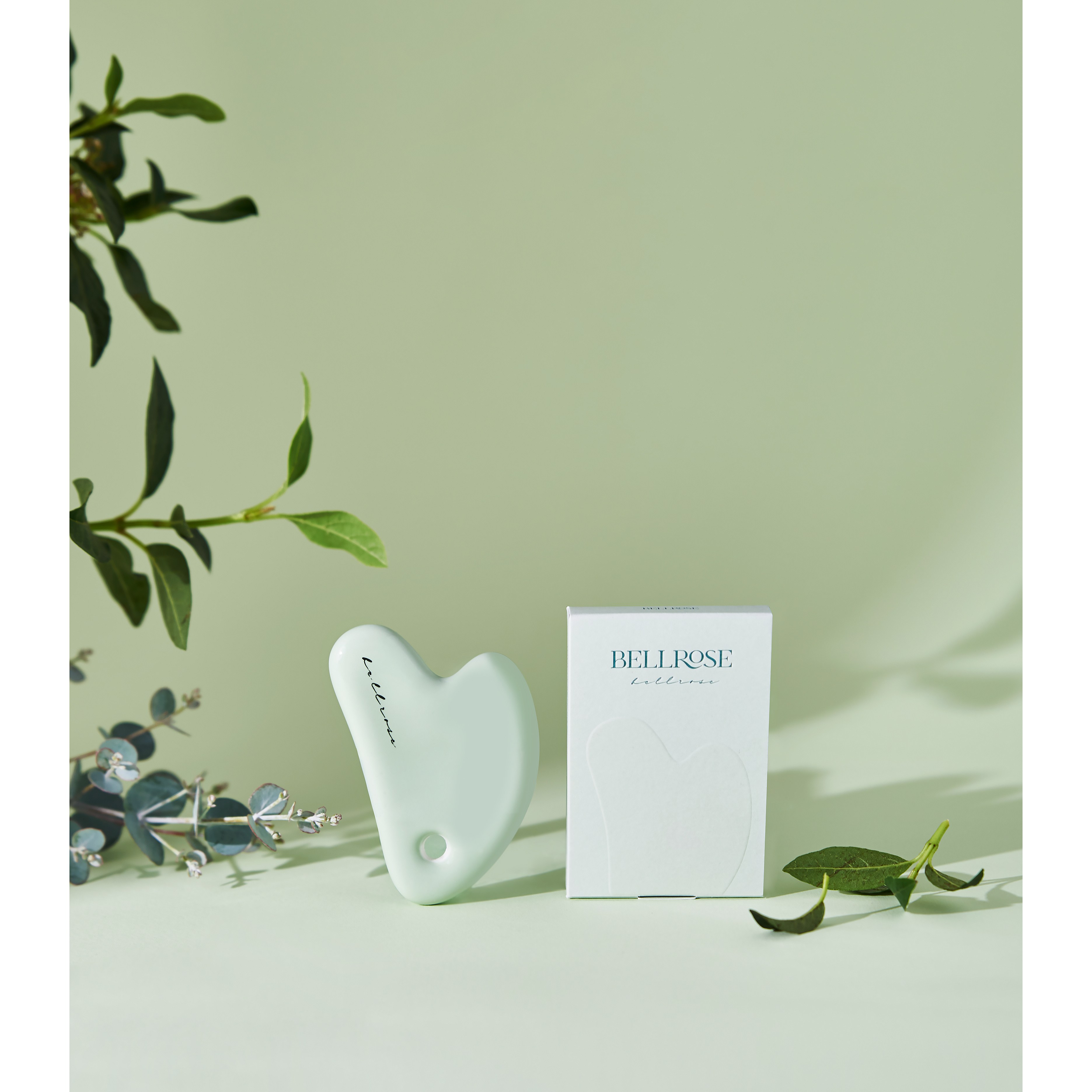 벨로즈 세라믹 괄사 얼굴 두피 바디 도자기 마사지 마사지기 도구, 리프그린, 1개 18,900원