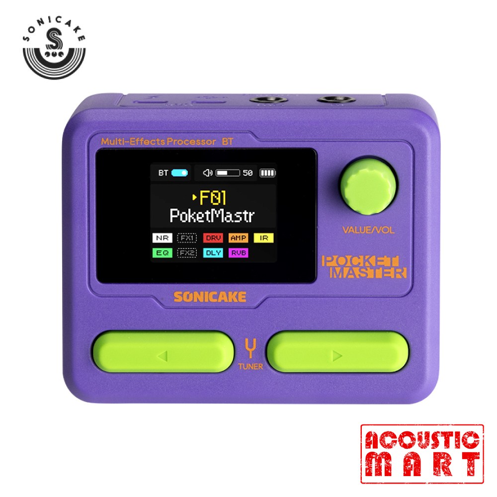 소니케이크 포켓마스터 Pocket Master QME-10 PP / 일렉기타 초소형 멀티이펙터 95,000원