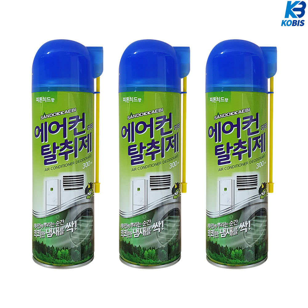 산도깨비 에어컨탈취제 300ml 가정용 차량용 공용 에어컨관리 8,500원
