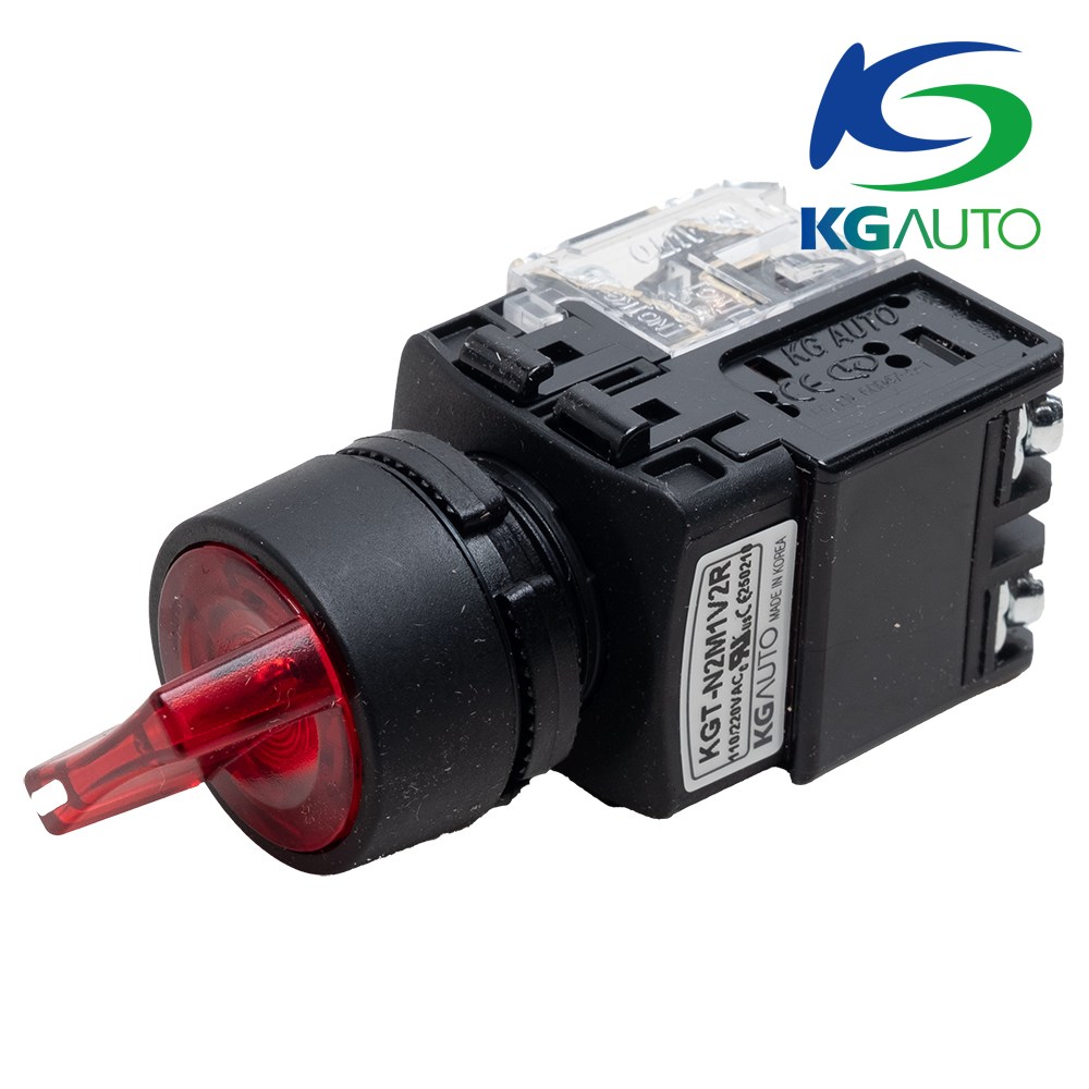 케이지오토 조광형 셀렉터스위치 KGT-N2M1V2R 22파이 적색 일반형 2단수동 7,320원