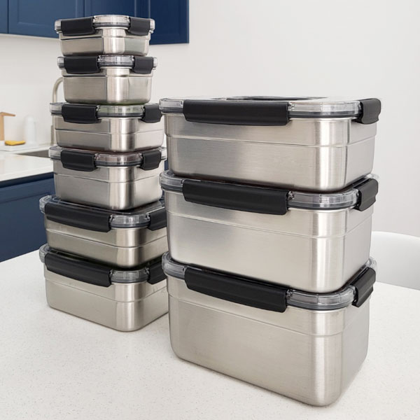 올품락 포스코 STS304 에코 스텐밀폐용기 9종세트, 1호~9호, 1세트 135,000원