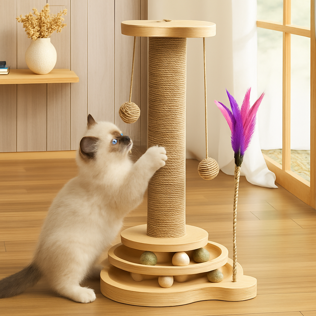 플레이크 고양이 스트레스해소 스크래쳐 캣타워 18,200원