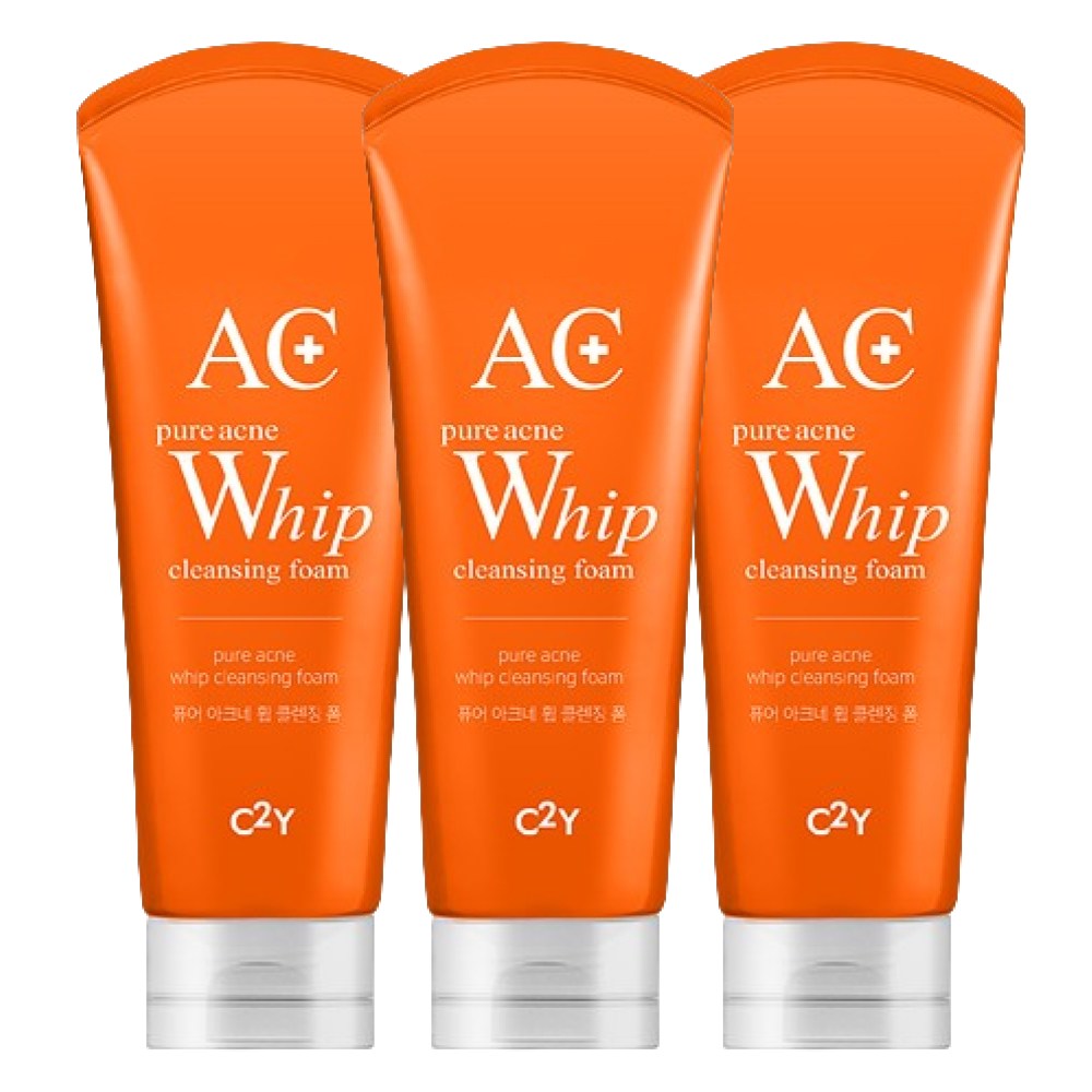 C2Y 아크네 휩 폼클렌징 여드름 클렌징폼, 220ml, 3개 12,800원