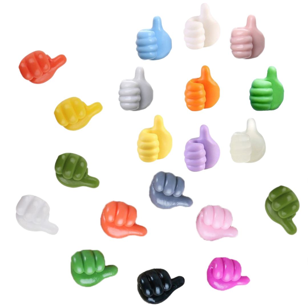 톡! 붙이고 꽉! 잡는 미니 손 캐릭터 후크,전선정리의 센스 있는 한 수, 멀티20개, 1세트 7,170원