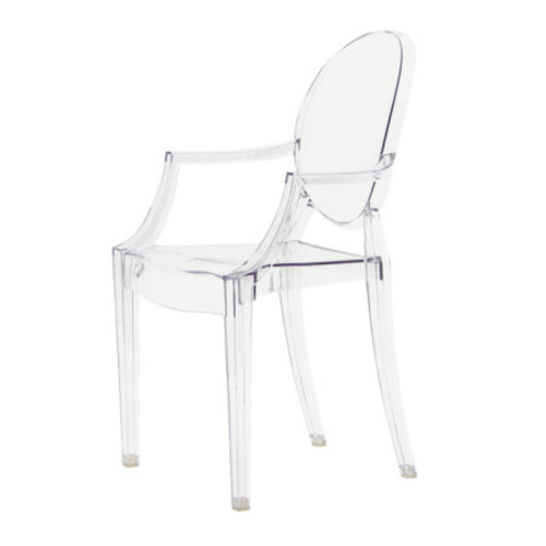 고스트 암체어 투명 플라스틱 사출 인테리어 카페 의자, 1개, 투명 63,000원