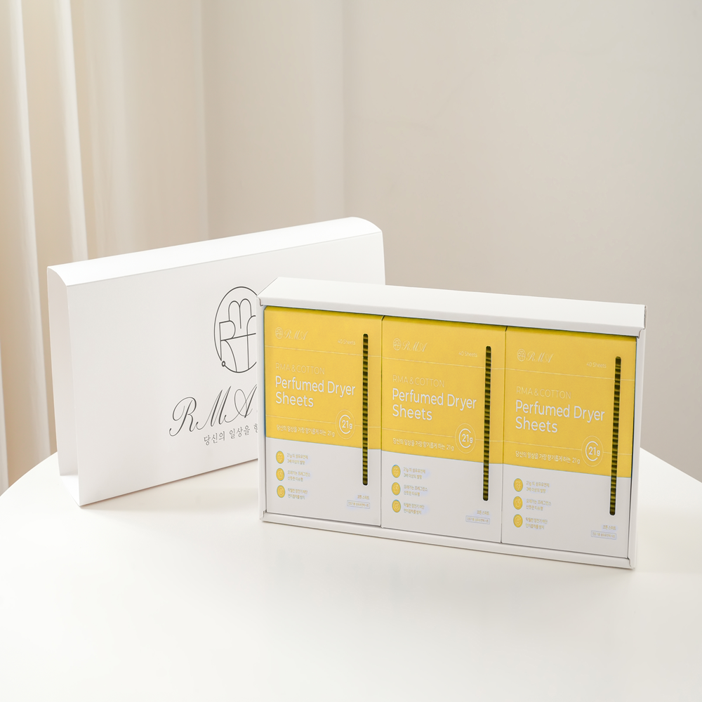 선물SET 향기폭탄 건조기시트 르마엔코튼21g 3개+쇼핑백(대) 드라이 섬유유연제 섬유유연시트 69,500원