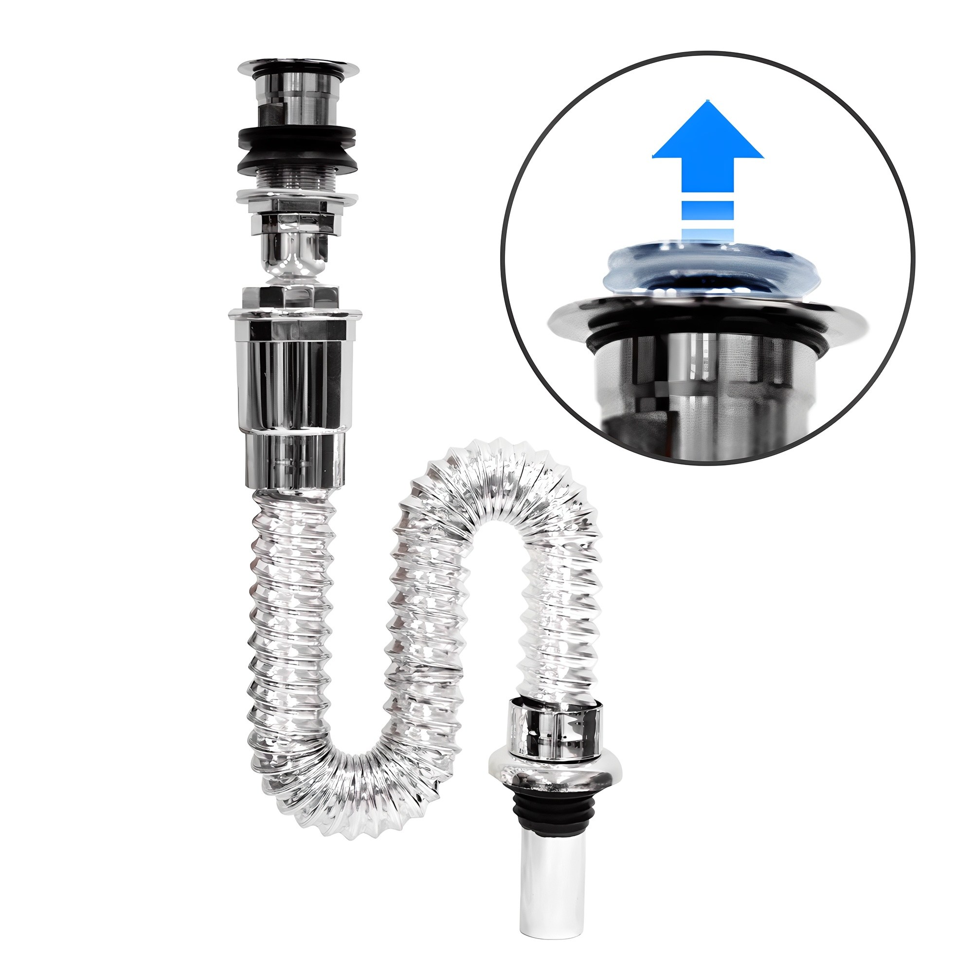 코멧 일체형트랩 세면대 배수관 팝업일체형 6,960원