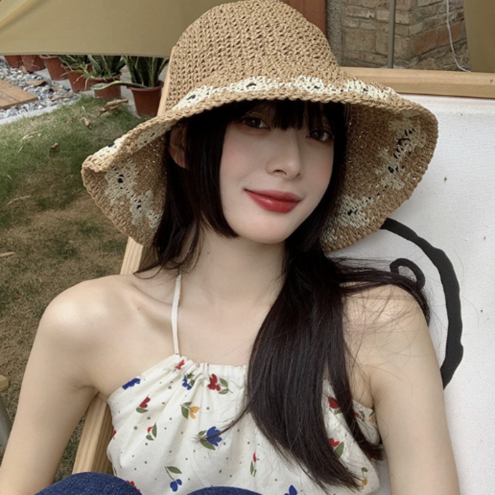 루비앤 대두 모자 여름 감성 라탄 왕골 밀짚 벙거지 캠핑 휴양지 데일리 버킷햇 빅 사이즈 모자 19,350원