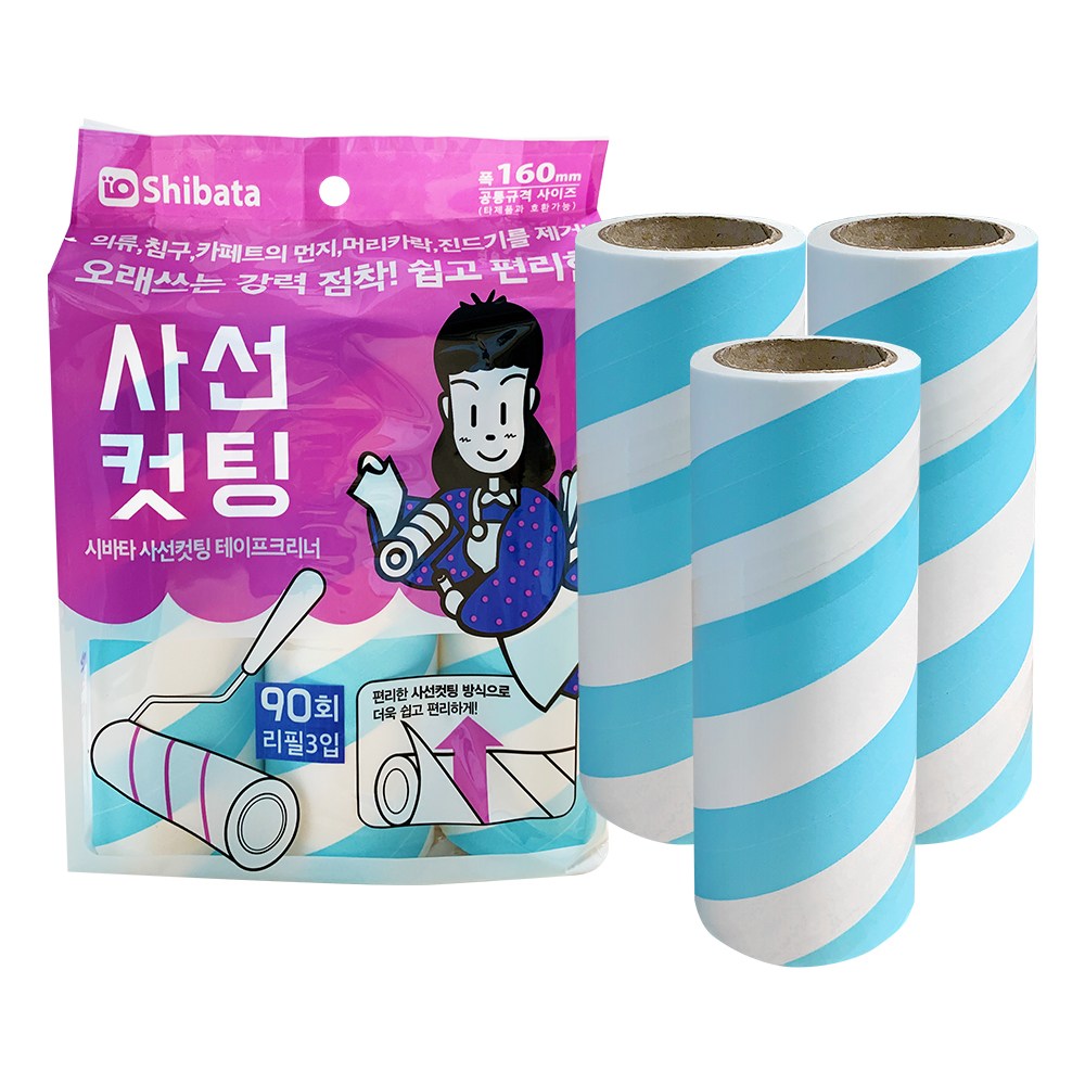 시바타 테이프클리너 사선컷팅 리필9개, 1개 14,900원