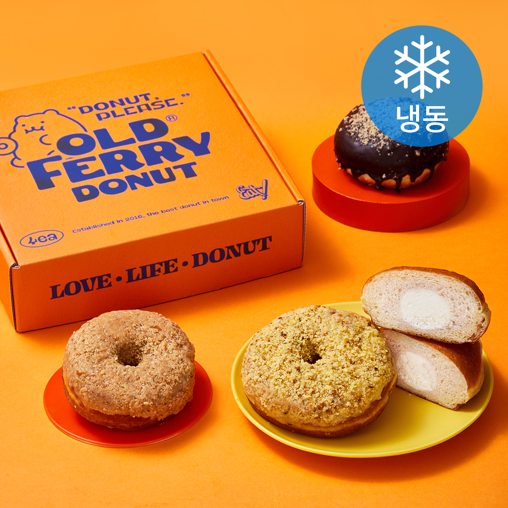 [로켓프레시] 올드페리도넛 시그니처 4종 (냉동) 20,700원