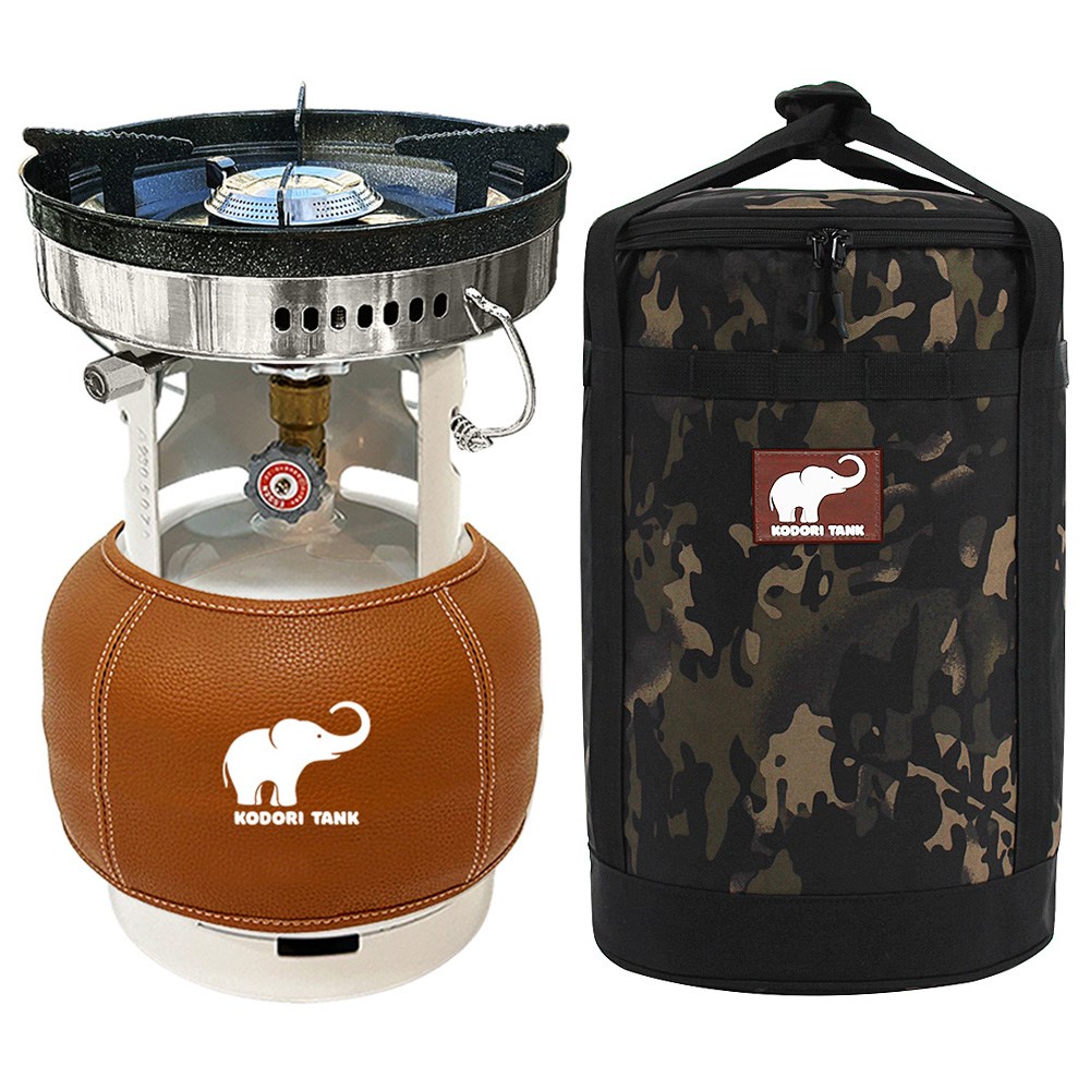 해바라기버너 코돌이탱크 LPG 3kg 가스통, 3kg+바람막이일체형버너+브라운워머+코돌이가방, 1세트 156,000원