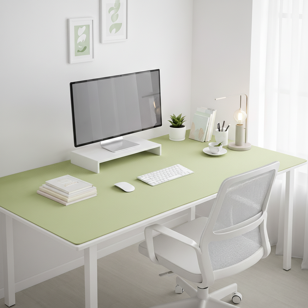 라온디 친환경 시력보호 방수 데스크 매트 1200*600mm, 말차, 현재가 16,100원