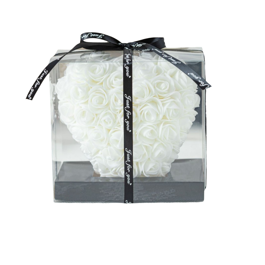 cliia 화이트데이 선물 시들지 않는 장미 하트 꽃박스 프로포즈 기념일 여자친구 아내 생일 꽃선물 10,000원