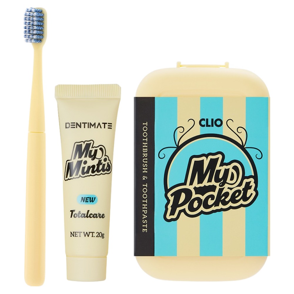 크리오 마이 포켓 칫솔 + 치약 20g 세트, 1세트 3,900원