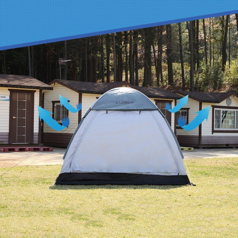 야외피크닉 방수되는 그레이 원터치 텐트 감성캠핑 모기차단 글램핑 캠핑 34,620원
