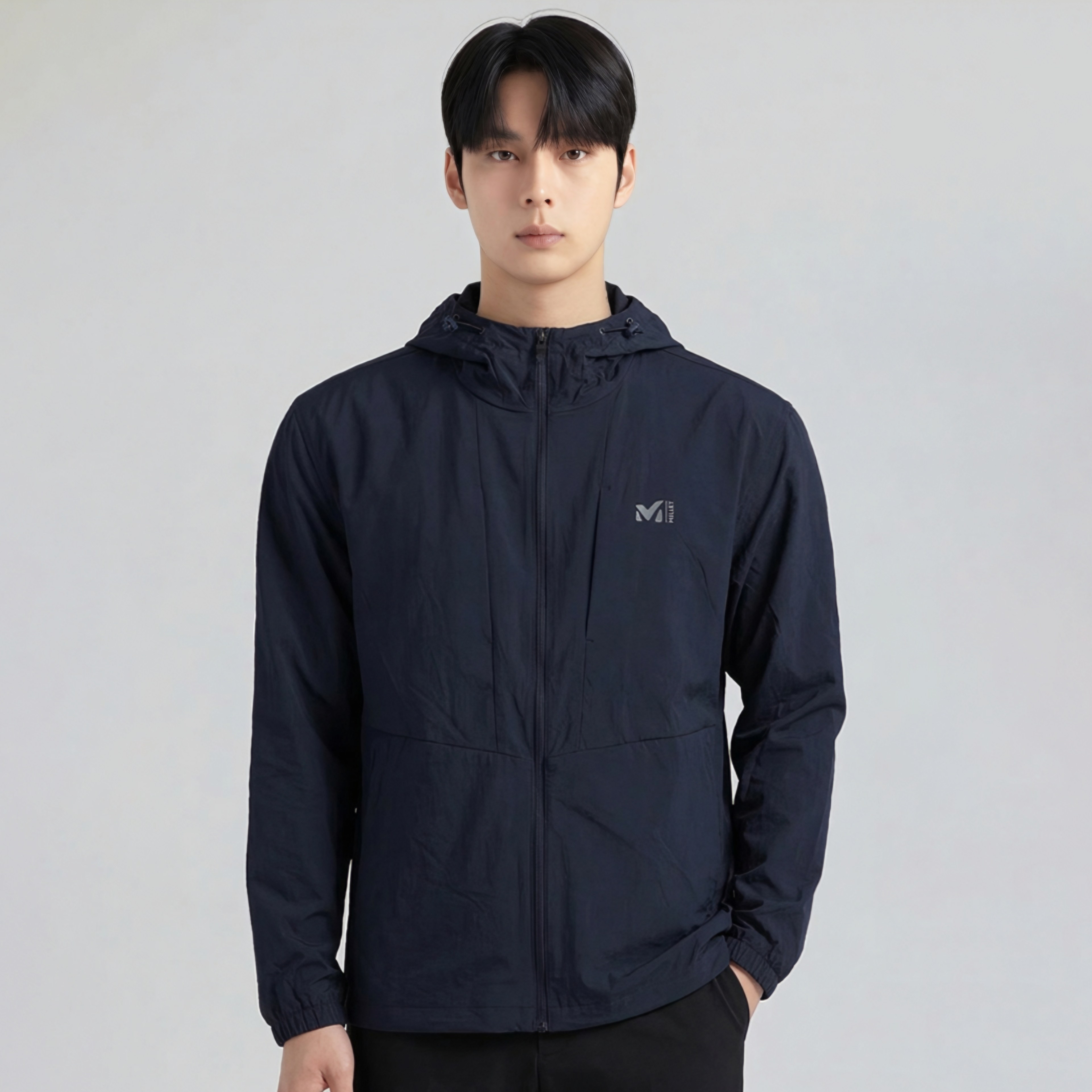 밀레 투트랙 듀얼 남성용 봄 여름 초경량 방풍 바람막이 후드 자켓 77,460원