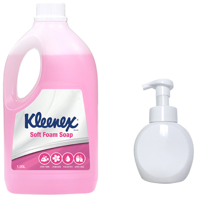 크리넥스 대용량 리필 거품 핸드워시 폼 솝 1.95L 10,900원