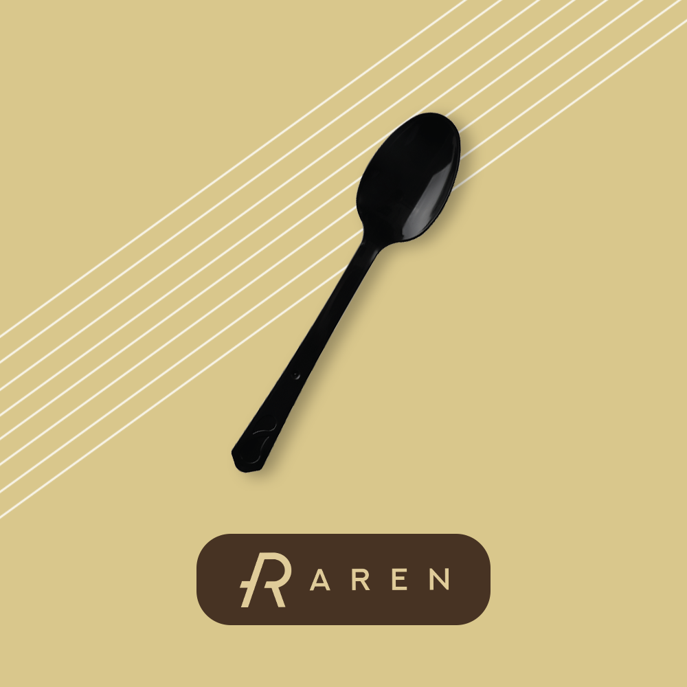 아렌 일회용 위생수저 숟가락 블랙 개별포장, 1세트, 1500개입 47,000원