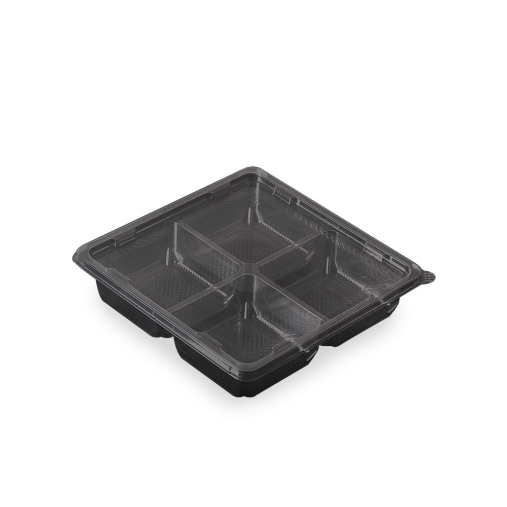 정사각 반찬샐러드 4칸(검정) 100개 32,400원