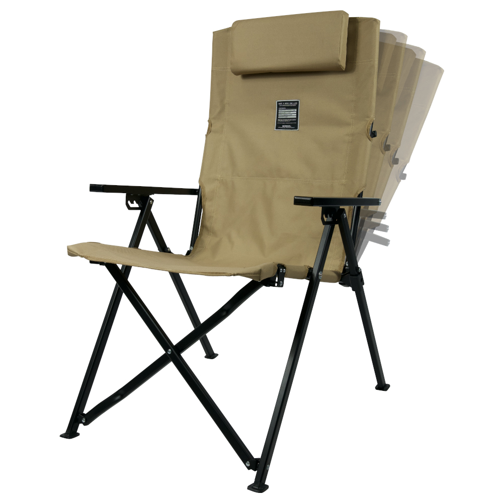 원스위크라이프 캠핑 각도조절 롱 릴렉스 체어 특대, 베이지, 1개 72,990원