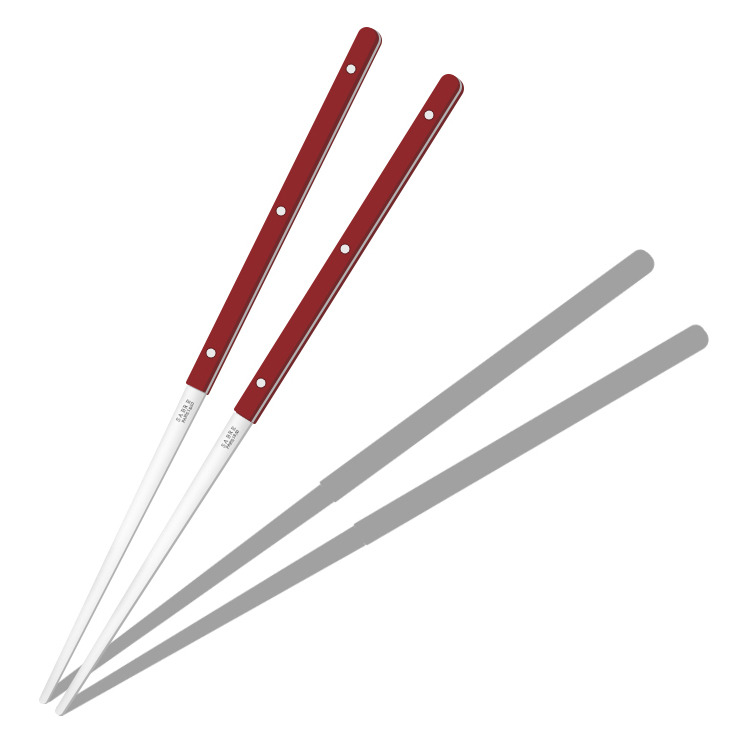 [트리니체] SABRE PARIS 사브르 비스트로 샤이니 커트러리 찹스틱, 버건디, 1개, 단품 19,000원