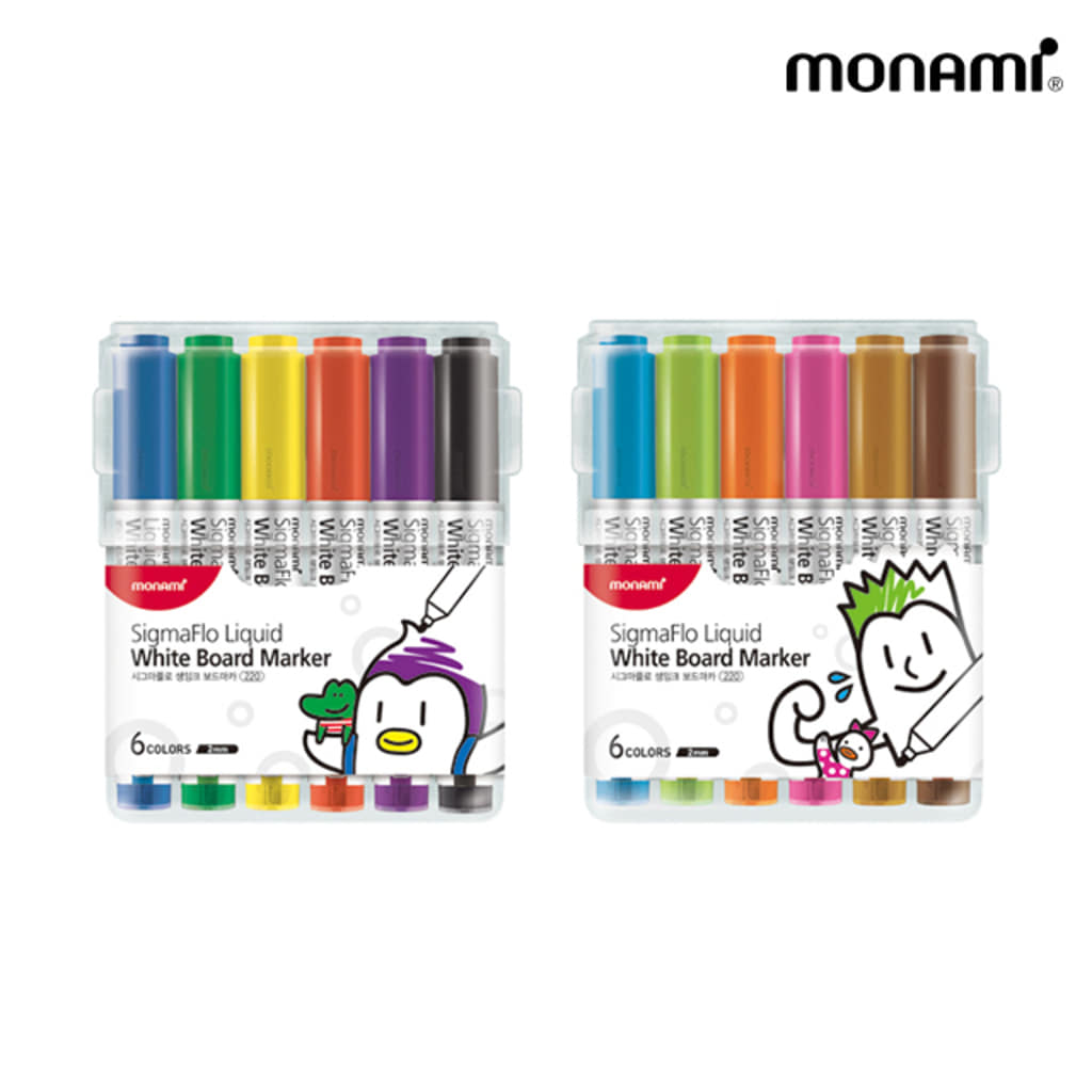 모나미 생잉크 보드마카 12색 세트 14,040원