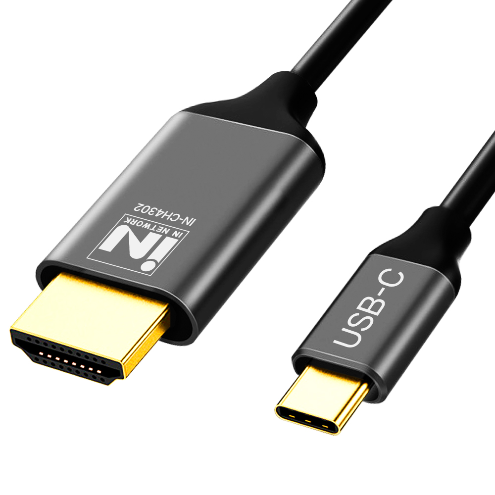 인네트워크 4K USB3.1 C타입 to HDMI 미러링 컨버터 케이블 IN-CH4302, 1개, 2m 6,710원