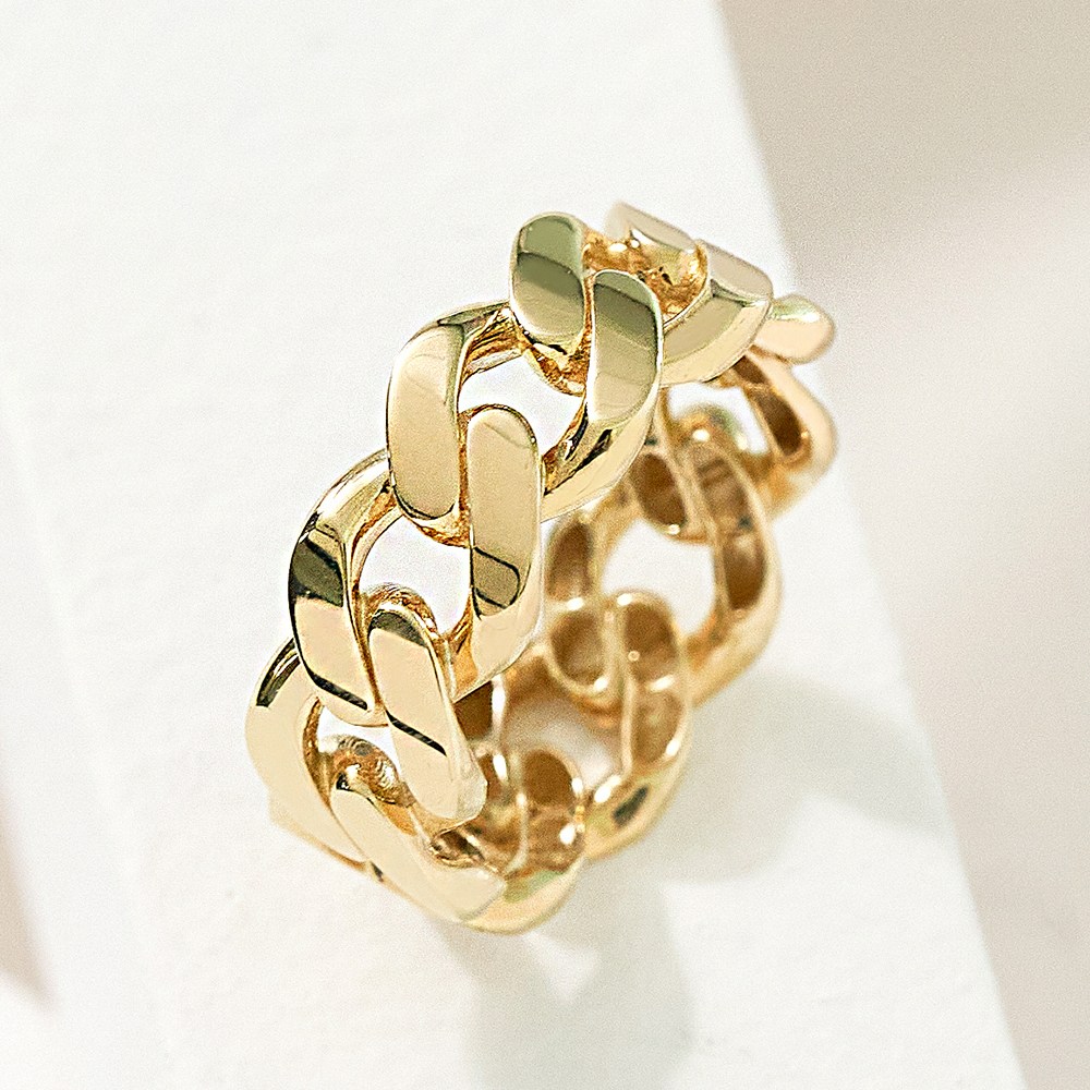 제이로사 14k 18k 체인 링크 도도 볼드 반지 데일리 커플링 애끼 여성 실반지 817,000원