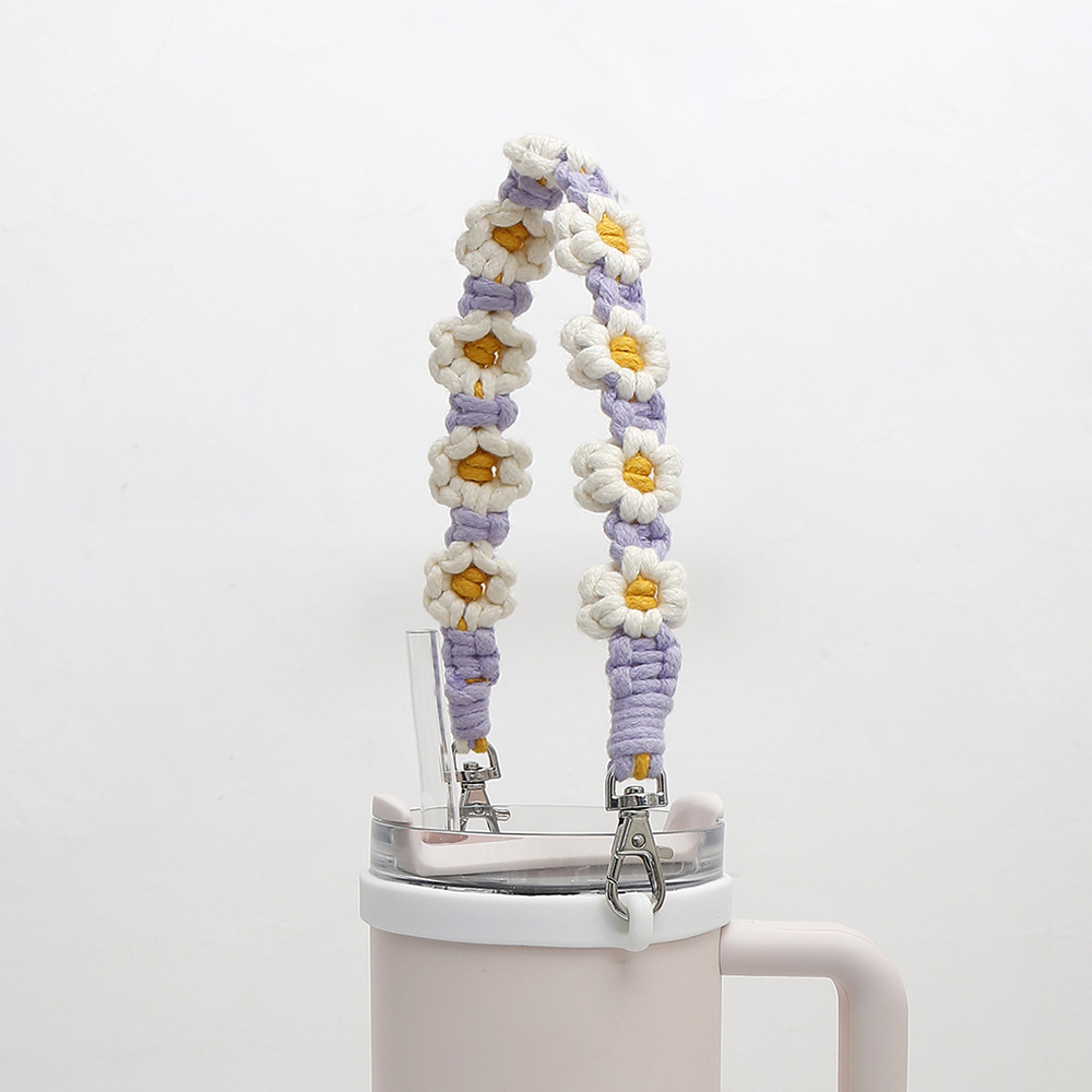 금깨비 텀블러 스탠리 호환 스트랩 악세사리 데이지, 퍼플, 1개 6,900원