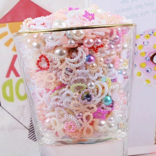 클로이영 데코덴 DIY 진주 스팽글 비즈 50g 슬라임 파츠세트 레진공예 탑꾸 악세사리 부자재 6,000원