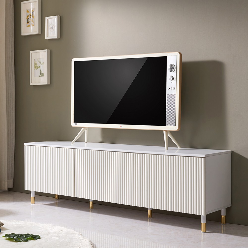 인홈즈 노블 거실장 티비다이 템바보드, 화이트 129,000원